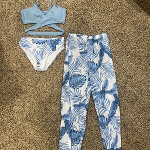 NWT! Girls size 11/12 3 piece bathing suit set